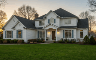 Beautiful West Bloomfield home with a fresh paint and a stunning sunset.